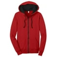 thumbnail image 5 of District Juniors The Concert Fleece Full Zip Hoodie-M (New Red), 5 of 6