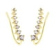 thumbnail image 4 of 2 piezas de aretes con gancho para la oreja, aretes con clip brillantes y diseño de mascarada para llevar Amarillo, 4 of 9