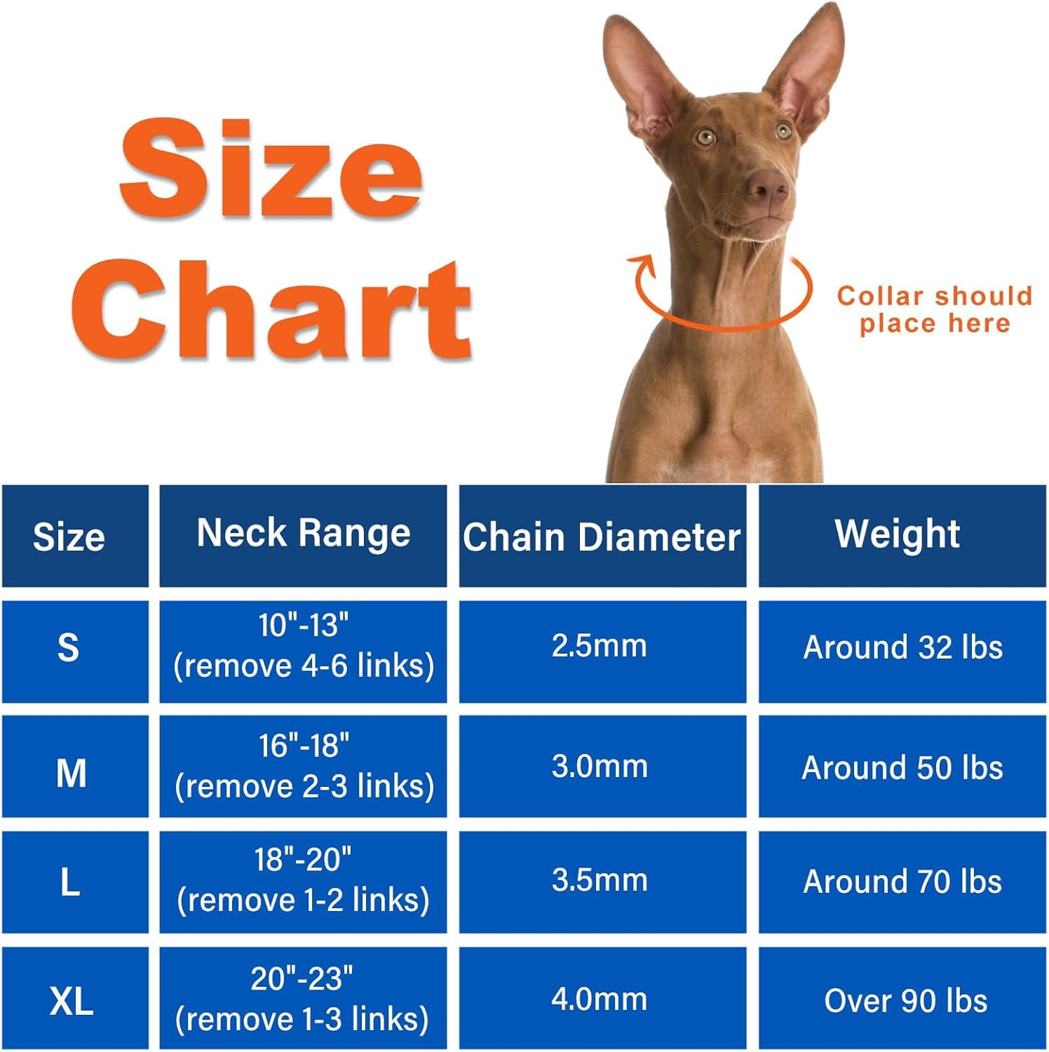No Pull Dog Collar, Prong Collar for Small Medium Large Dogs, Pinch Collar for Dogs with Quick Release Buckle, Prong Collar Cover, Extra Links, Safety Clip, Rubber Tips