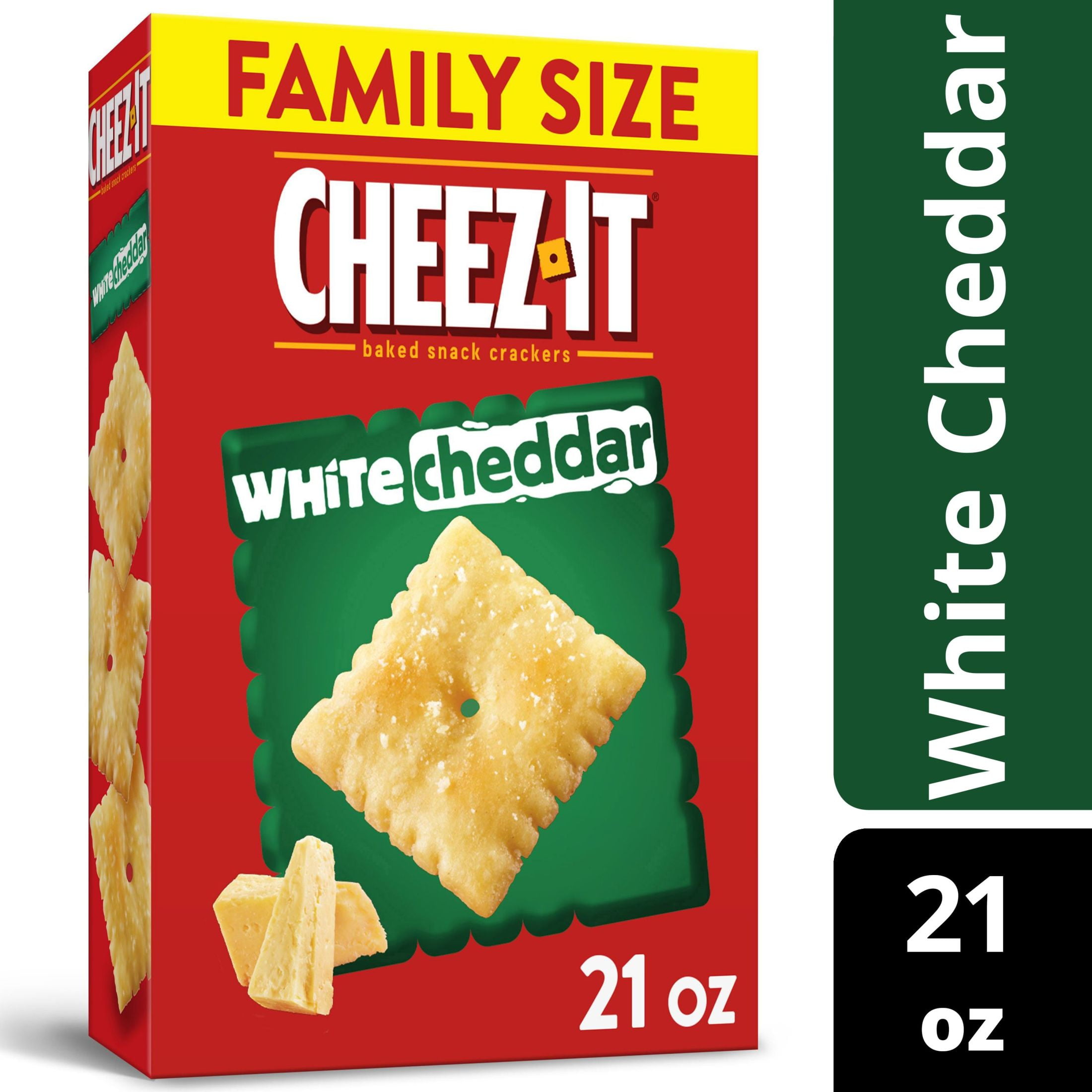 CheezIt White Cheddar Cheese Crackers, 21 oz