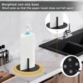 thumbnail image 4 of Paper Towel Holder, Durable Free Placing Stainless Steel Cleaning Accessory Modern Paper Tissue Rack Easy Installation  For Kitchen, 4 of 8