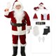 thumbnail image 4 of Disfraz de Papá Noel de Navidad para adultos, uniforme rojo y blanco para conjunto completo de fiesta de carnaval, Año Nuevo, ropa de Navidad, juego de rol, 4 of 7
