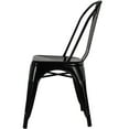 thumbnail image 2 of Tolix Armless Chair Black (Powder Coated) in Set of 6 - Replica, 2 of 6