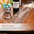 thumbnail image 3 of GFDYREE 42 Inch Round Clear Plastic Dining Table Protector PVC Tablecloth Cover Vinyl Table Cloths Pad Waterproof Wipeable Furniture Desktop Tabletop Pad for Kitchen Room Coffee Desk Blotter, 3 of 7