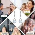 thumbnail image 4 of CACA LADY Birthstone Dangle Drop Earrings 925 Sterling Silver Infinity Birthstone Earrings Jewelry Gifts for Women, 4 of 5