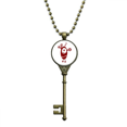 thumbnail image 1 of Alien Monster Creature Cyclops Key Necklace Pendant Tray Embellished Chain, 1 of 3