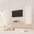 thumbnail image 1 of vidaXL Armoires Murales 2 pcs Blanc 30x30x100 cm Pin Massif, 1 of 5