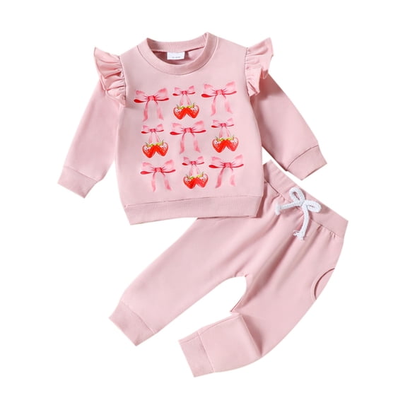 HIPYLO Ensemble 3t Filles 0-3 Mois Tenue de Noël Garçon Manches Courtes Grenouillères 2t Vêtements Bébé Fille 12 à 18 Mois Vêtements pour Filles 8 Ans, Rose 18-24 Mois