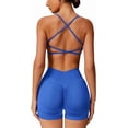 thumbnail image 2 of PISONIC Womens Workout Sets 2 Pieces Criss Cross Back Sports Bras Matching High Waist Scrunch Butt Lifting Shorts Yoga Outfits, 2 of 8