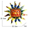 thumbnail image 4 of Metal Sun Wall Art Decor 12.8 Inch Sun Face Outdoor Wall Decor Large Hanging Outdoor Metal Wall Art for Farmhouse Indoor Outdoor Home Patio Garden Yard Fence Bedroom Decoration Gift, 4 of 8