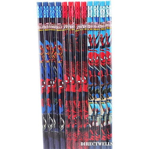 Spiderman Ultimate 12 Wood Pencils Pack