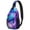 Black-234, variant on Teen Sports Sling Bag Shoulder Backpack with Softball Print, Mesh Sides Perfect Gift for Boys, Young Players