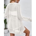 thumbnail image 5 of 2025 Spring Lightweight Crochet Cardigan for Women Long Sleeve Open Front Knit Oversized Cardigans Sweaters, 5 of 9
