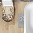 thumbnail image 3 of ZUXONGSY Hummingbird Flower Toilet Lid Dust Cover Machine Washable Seat Covers with Elastic Edge Soft Thicker Flannel Bathroom Toilet Seat Cover Easy to Install Restrooms Toilet Cover, 3 of 6