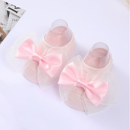 

CFXNMZGR Baby Socks Children Kids Socks Soft Bottom Toddler Shoes Socks Bowkot Princess Socks Floor Socks