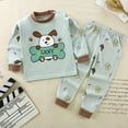 thumbnail image 5 of Children Underwear Set Boys Cotton Pajamas Girls Baby Autumn Clothes Long Sleepwear Cotton Kids Home Clothes Children's Clothing, 5 of 6