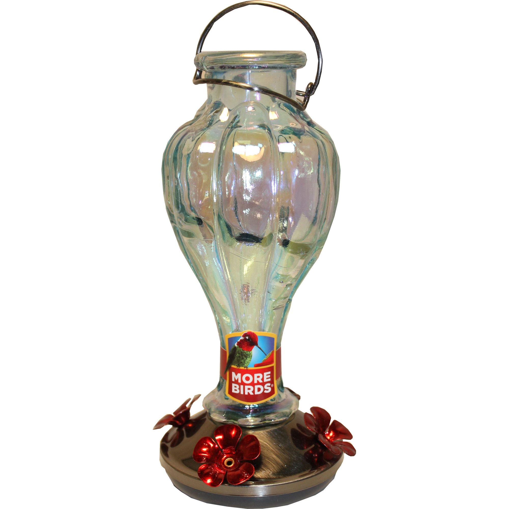 Classic Brands Humming Rainbow Blossom Glass Hummingbird