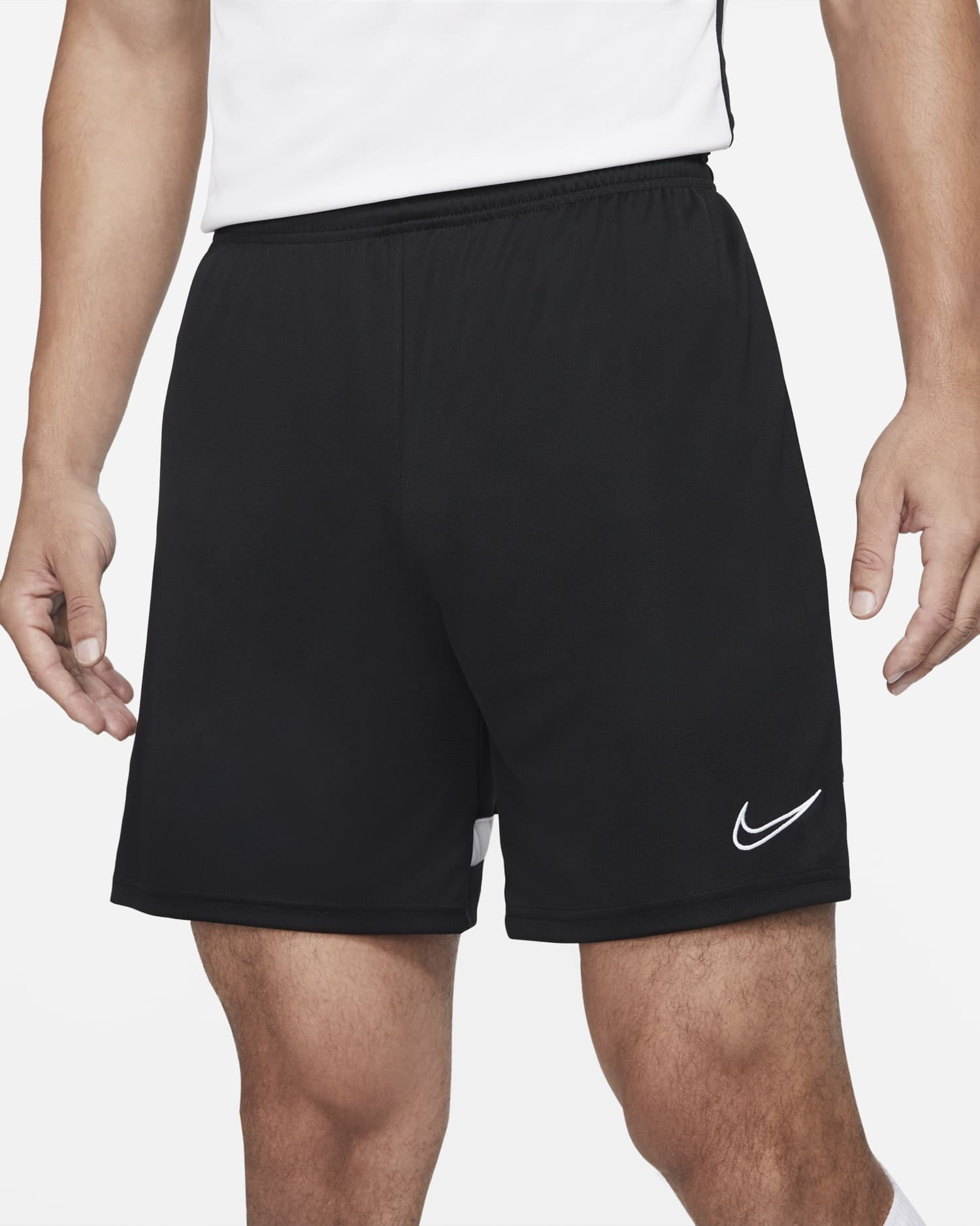 Nike Dri-FIT Academy Men's Knit Soccer Shorts, Black/White, XL - Walmart.com
