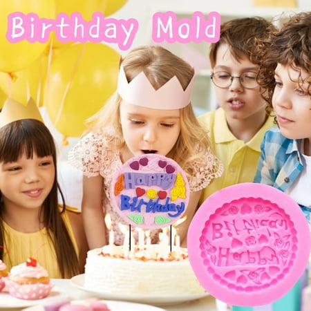 

KKCXFJX Happy Birthday Cake Mold Silicone Letter Mold and Number Chocolate