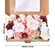 thumbnail image 4 of Xihbxyly Ramo de Flores En Caja, Rosas Artificiales de Seda, Kit de Arreglos Florales Diy, Decoración Multiusos para Bodas, Regalo de San Valentín, Cumpleaños o Decoración Del Hogar, Tamaño 30 X 20 X, 4 of 7