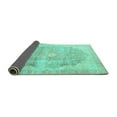thumbnail image 2 of Ahgly Company Indoor Rectangle Persian Turquoise Blue Traditional Area Rugs, 5' x 8', 2 of 4