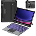 thumbnail image 1 of ccwonima for Samsung Galaxy Tab S9 11” Case with Detachable Keyboard, Multi-Touch Trackpad, 7-Color Backlit, S Pen Holder, Rugged Keyboard Case with Camera Cover for Samsung Tablet S9, 1 of 1