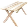 thumbnail image 2 of Western Red Cedar Crossleg Table, 2 of 4