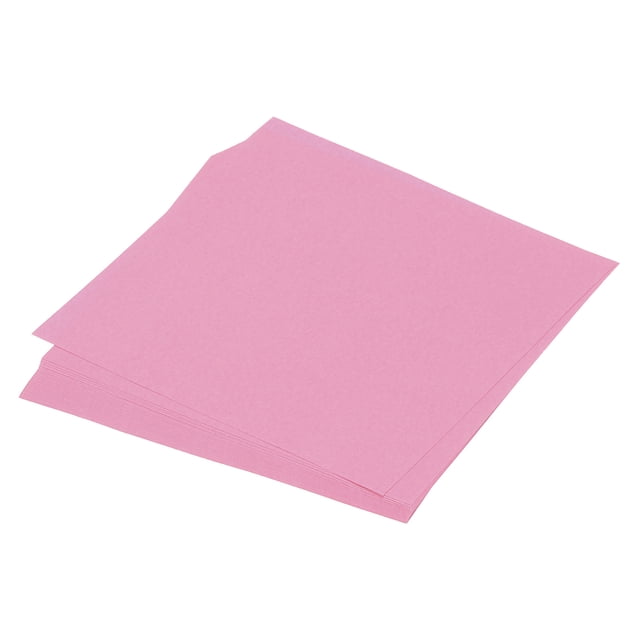 Papel de origami de doble cara Uxcell para proyectos de arte y manualidades para principiantes, 50 hojas, rosa, 3x3 pulgadas