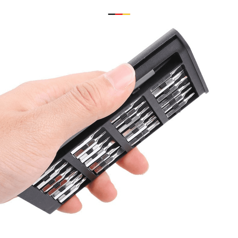 Multi-functional Hand Tool Phone Repair 25 IN 1 Precision Screwdriver Kit Screwdriver Set Magnetic Aluminum Box for Home DIY