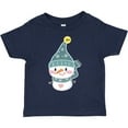 thumbnail image 3 of Inktastic Cute Christmas Snowman in Blue Hat and Scarf Boys or Girls Toddler T-Shirt, 3 of 5