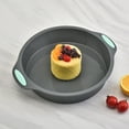 thumbnail image 6 of Silicone Baking Pan Set with Double Handles Non-Stick Square and Round Cake Bread Dessert Molds, 6 of 9