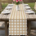 thumbnail image 6 of Table Runners 36 Inches Long Dress Scarves, Orange Farmhouse Check Farmhouse Kitchen/Dining Table Decor Table Runner, Short Coffee Tablerunners, Buffalo Plaid Boho Vintage Rustic 13x36 Inch, 6 of 9