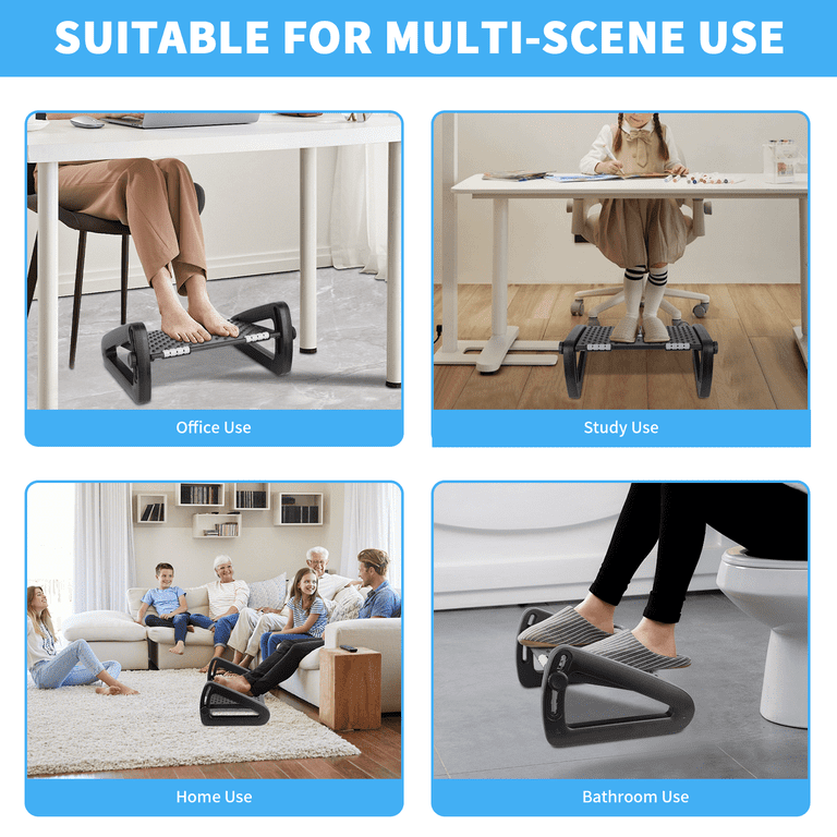 PHANCIR Adjustable Foot Rest with Massage Rollers photo 5