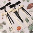 thumbnail image 1 of 4Pcs Hair Clips for Women Ribbon Bowknot with Long Tail, Clip Girl, 1 of 5
