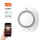 thumbnail image 1 of Alarma de gasDispositivo de detección de humo inalámbrico inteligente Tuya Zigbee Detector de alerta de humo en el hogar de inducción de 360 ° Alarma de luz de sonido y notificación de mensajes corto Irfora Alarma de gas, 1 of 7