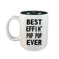 thumbnail image 2 of PopPop Coffee Mugs, Best Effin Pop Pop Ever 11oz Ceramic Coffee Cup Teacup with Handle, Funny Birthday Gifts, 2 of 4