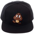 thumbnail image 3 of Nintendo Super Mario Bros Goomba Black Snapback Hat, 3 of 4