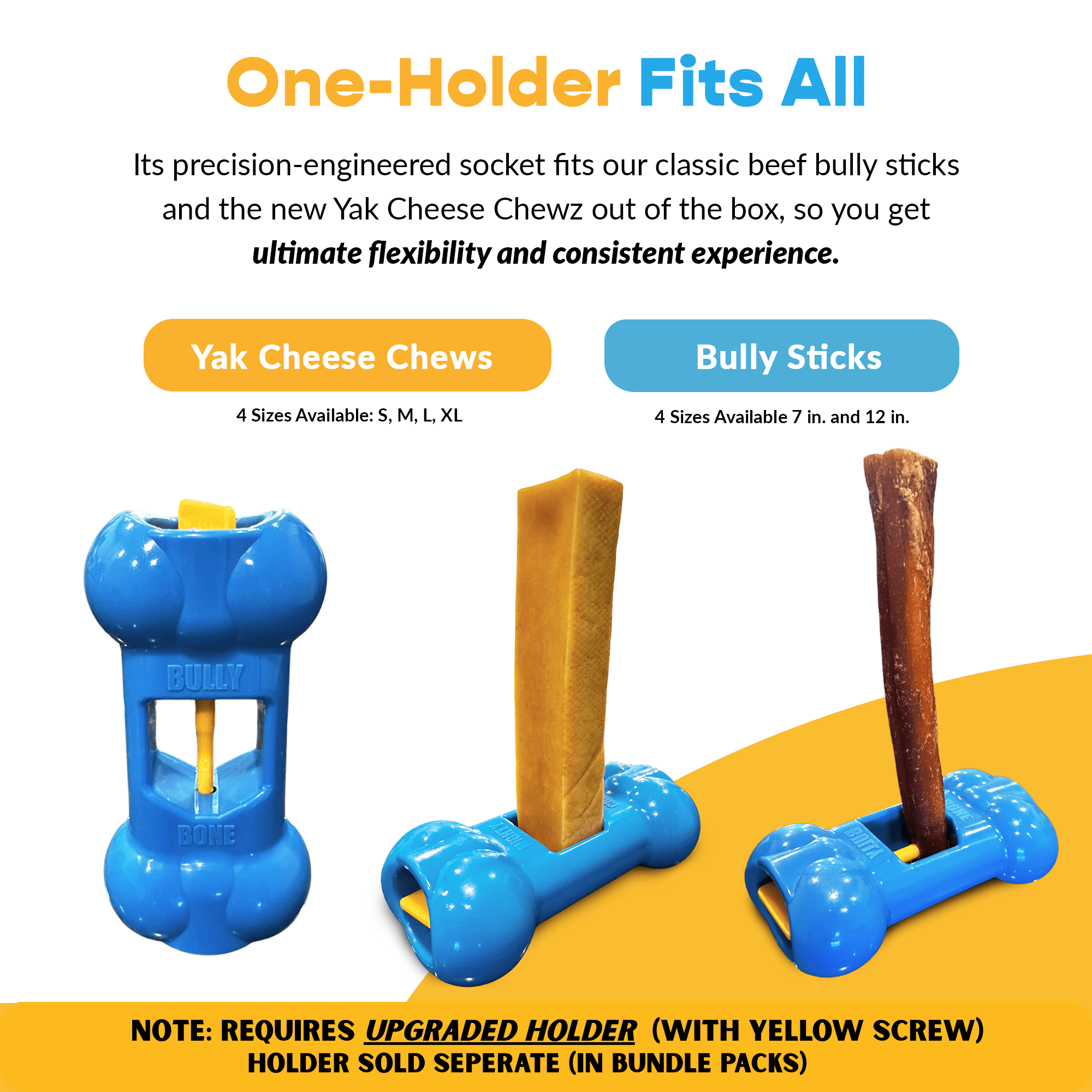 Medium Yak Cheese, Bully Stick and Bully Bone Pro Combo Pack