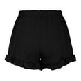 thumbnail image 3 of Plebaso Summer Shorts for Women Ruffle Hem Drawstring Casual Shorts Womens Wide Leg Beach Lounge Shorts, 3 of 6