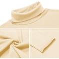 thumbnail image 2 of Men Slim Fit Lightweight Long Sleeve Pullover Top Turtleneck T-Shirt, 2 of 12