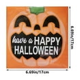 20pcs Halloween Napkins Paper Pumpkins Cocktail Beverage Lunch Dinner