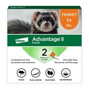 Advantage II Vet-Recommended Flea Prevention for Ferrets 1 lb+, 2-Monthly Treatments