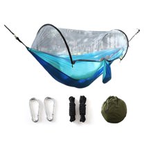 Lifetechs Camping Hammock with Gnats Net 200Kg Breathable Lightweight Portable Single Hammock with Tree Straps Easy Setup Indoor Outdoor Hiking Hammock