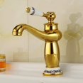 thumbnail image 4 of Robinet Rétro de Lavabo Évier en Céramique Robinet Antique Vintage Mitigeur Robinet d'Eau Froide/Chaude Remplacement Décoration pour Cuisine Salle de Bain Antique（court）, 4 of 4