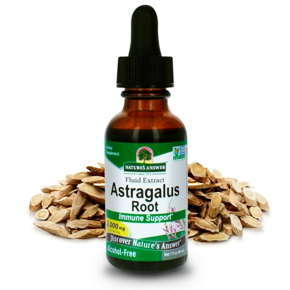 Nature’s Answer Astragalus Root Extract 2,000 mg, Immune & Vitality Support, Alcohol-Free Liquid Herbal Supplement, 1 fl oz