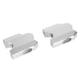 thumbnail image 1 of Handlebar Riser, 2pcs Handlebar Clamp Sunlight Resistance Rugged  For Motorcycle Parts Silver, 1 of 8