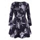 thumbnail image 2 of Camiseta Talla Extra Estampado Hoja Moño Rosegal  Mangas largas de talla grande, 2 of 5