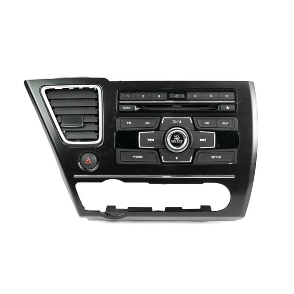 Restored 2013-15 Honda Civic AM FM Radio CD Player Heat Vent 39100-TR3-A314-M1 Face 2XC3 (Refurbished)