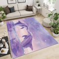 thumbnail image 4 of Area Rugs 2x3 ft Animal Dolphin Purple Stain Resistant Washable Rug, Machine Washable Rug with Non-Slip, Area Rug for Living Room Bedroom Dining Home Office, 4 of 7