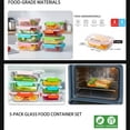 thumbnail image 4 of TechGen BPA-Free Airtight Leak-Proof Glass Food Storage Containers with Lids, Bento Meal Prep Lunch Boxes, 5-Pack, 4 of 9